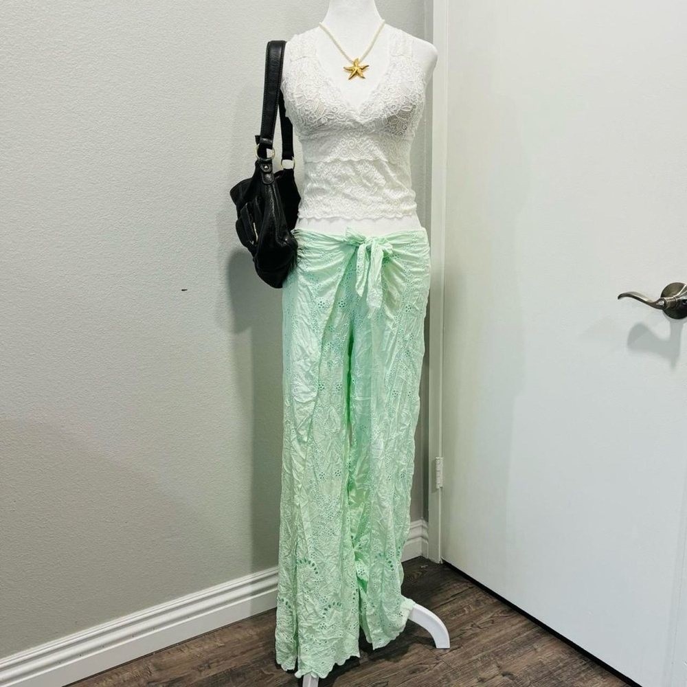 NWT Young Fabulous & Broke loose flowy pants with embroidered cut outs